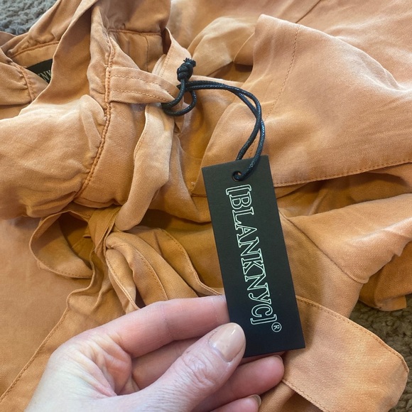 2 FOR $20 BLANK NYC LYOCELL SHORTS HIGH RISE ORANGE BELTED PAPERBAG 26 NEW - Picture 8 of 8